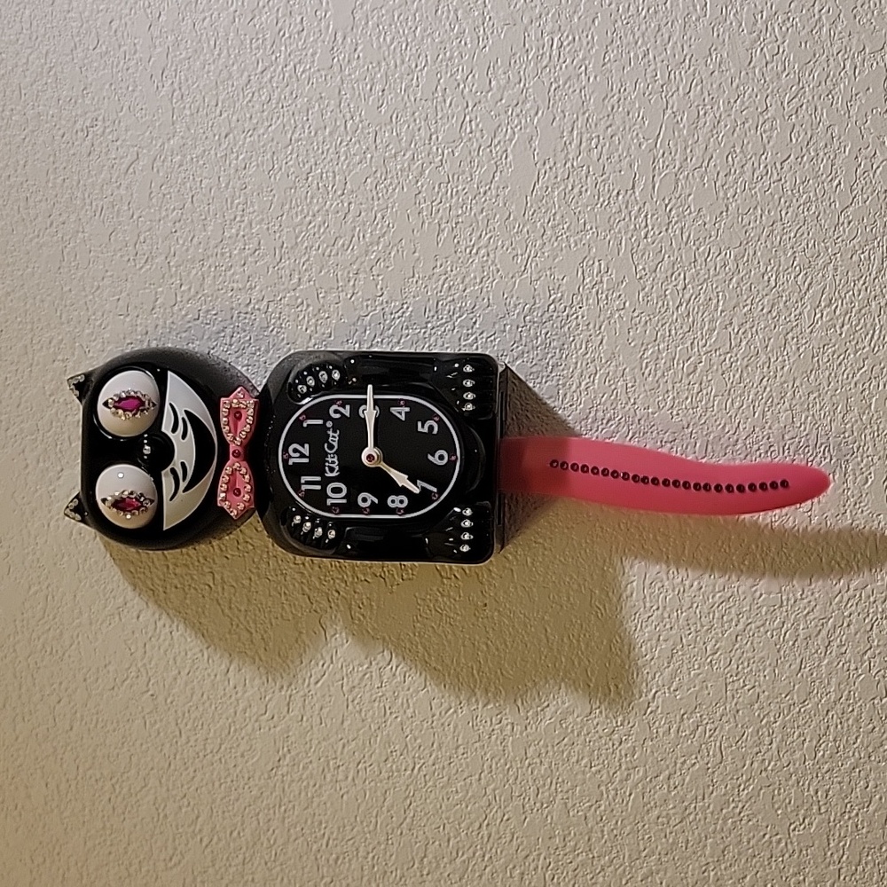 Jeweled Kit-Cat Klock clock SUPER RARE - Picture 2 of 4